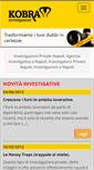 Mobile Screenshot of kobrainvestigazioni.it